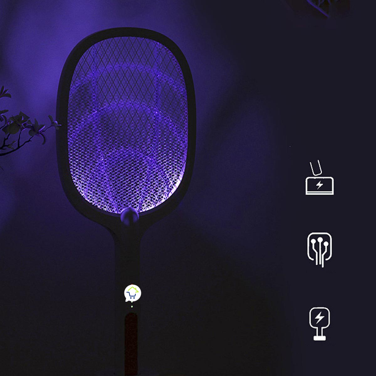 Miniatura 3 de Raqueta Electrica Mata Zancudos ZH-M806L